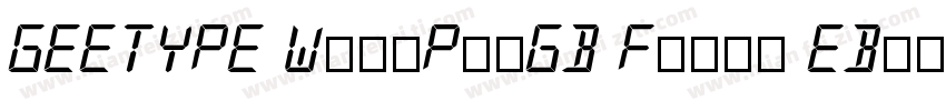 GEETYPE WaonProGB Flash EBttf字体转换
